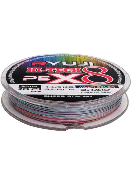 Hi-Tech X8 300M Multi Color Ip Misina STANDART-0.27MM