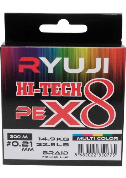 Hi-Tech X8 300M Multi Color Ip Misina STANDART-0.27MM