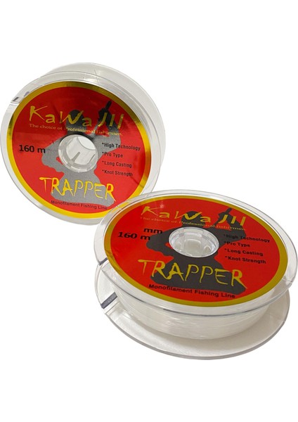 Kawa Jil Trapper 160M Şeffaf Monofilament Misina