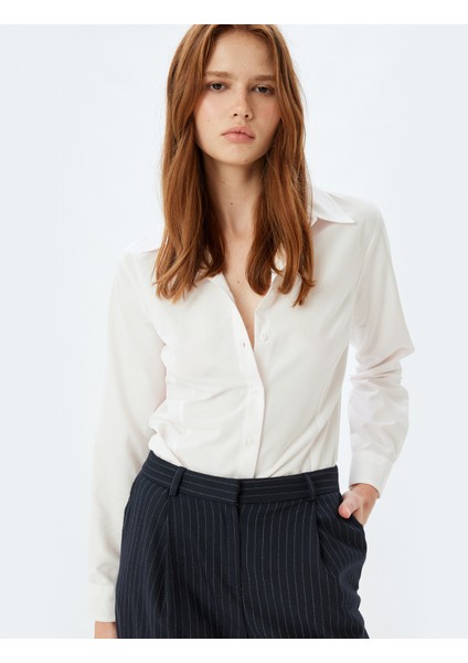 Klasik Gömlek Uzun Kollu Pamuk Karışımlı fiyatları