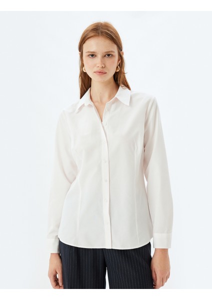 Klasik Gömlek Uzun Kollu Pamuk Karışımlı modelleri