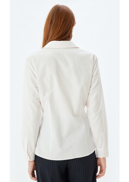 Klasik Gömlek Uzun Kollu Pamuk Karışımlı fırsatları