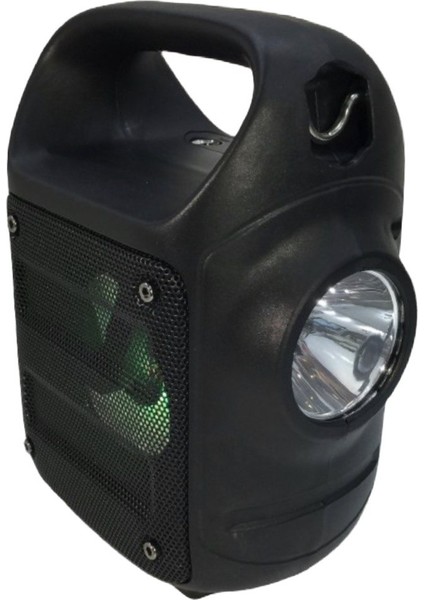 Camping Bluetooth Hoparlör Taşınabilir Kablosuz Wireless Speaker El Fenerli Ikaz LED Işıklı Usb/tf Kart Girişlli Ses Bombası
