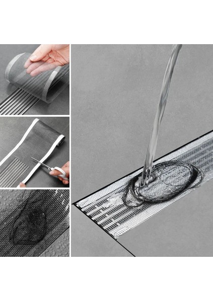 Buffer® Kendinden Yapışkanlı Banyo ve Mutfak Giderine Haşere Önleyici,kıl,saç Tutucu Bant 2 mt x 5 cm