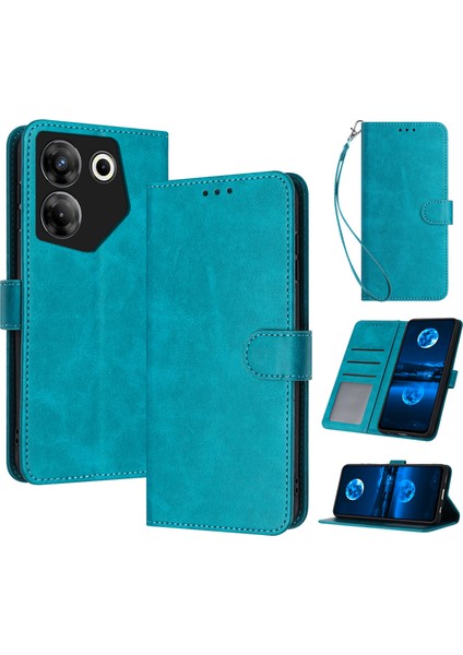 Tecno Camon 20 Pro 5g Deri Standlı Cüzdan Manyetik Toka Telefon Kapağı (Yurt Dışından)