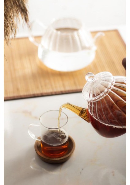 Ginata Isaya Dayanıklı Borosilikat Cam Çaydanlık 750 / 1300 ml fiyatları