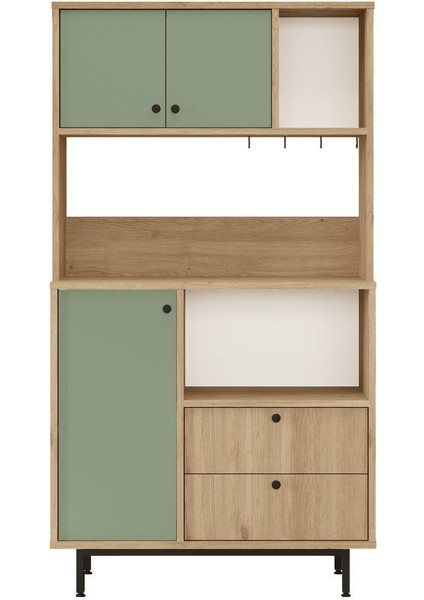 Royce Serisi Kahve Köşesi Çok Amaçlı Dolap Mutfak Dolabı Sepet-Ihlamur Yeşili Re3-Sy fırsatları