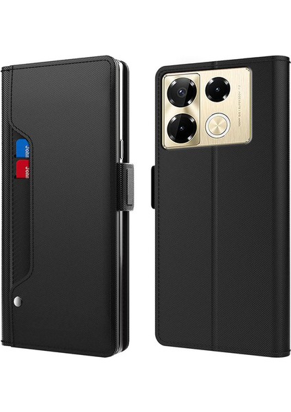 Infinix Note 40 Pro Plus Pu Deri Standlı Telefon Kapağı (Yurt Dışından)