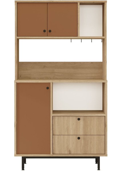 Royce Serisi Kahve Köşesi Çok Amaçlı Dolap Mutfak Dolabı Sepet-Kiremit Re3-Sk fırsatları