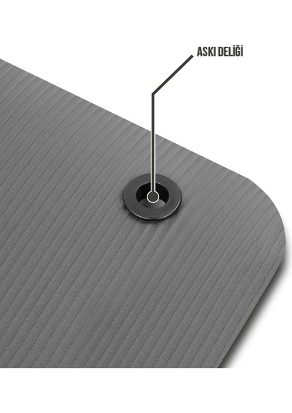 MH26101 Pilates Mat Askısı + 6 Adet 10 mm Gri Mat