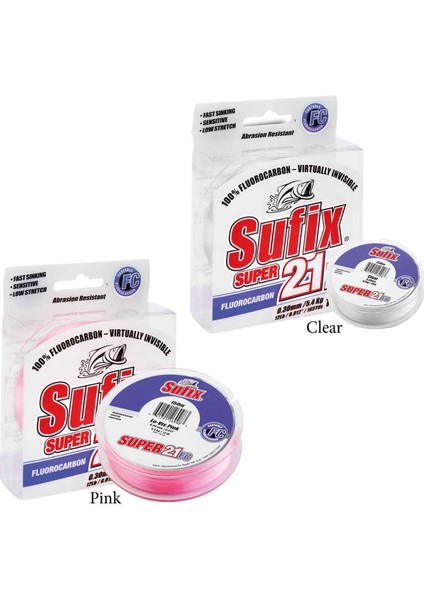 Süper 21 Fluorocarbon Misina CLEAR-0.35MM - 80MT - 9kg