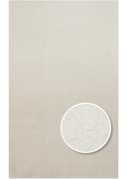 Kalaharı Klh Plain Cream Özel Dokuma Tekniği İle Üretilen Modern Sade Desenli Makine Halısı