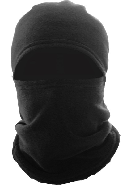Unisex Siyah Polar Kar Maskesi Termal Kışlık Şapka Bere Boyunluk Motorcu Kask Içi Balaclava