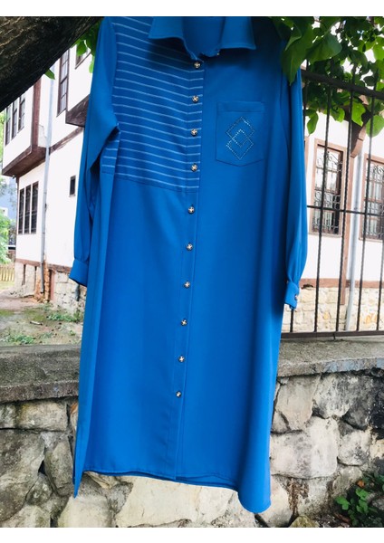 Manşetli Asmetrik Kadın Gömlek fiyatları