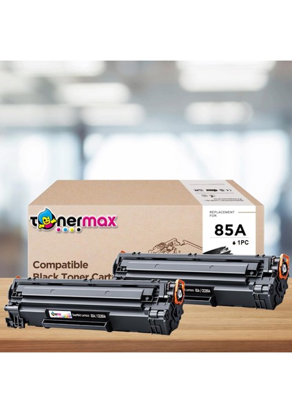 Hp ile Uyumlu Tonermax 85A Muadil Toner / CE285A 2'li Paket