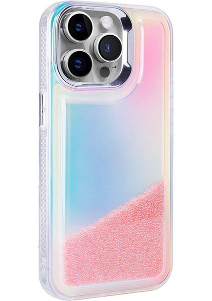 Apple iPhone 14 Pro Max Kılıf Airbagli Renkli Arka Yüzey Boncuk Tasarımlı Zore Kumul Kapak
