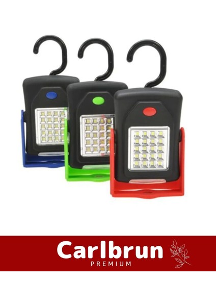 Deluxe Seri Sert Plastik Beyaz Işık 50 Metre Mesafeli Pilli 20+3 Smd Parlak LED Lamba fırsatları