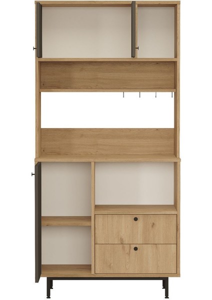 Royce Serisi Kahve Köşesi Çok Amaçlı Dolap Mutfak Dolabı Sepet-Antrasit Re4-Sa indirimleri