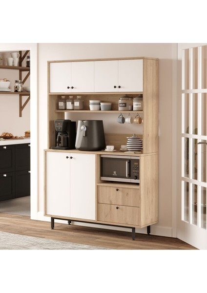Royce Serisi Kahve Köşesi Çok Amaçlı Dolap Mutfak Dolabı Sepet-Beyaz Re5-Sw fiyatları