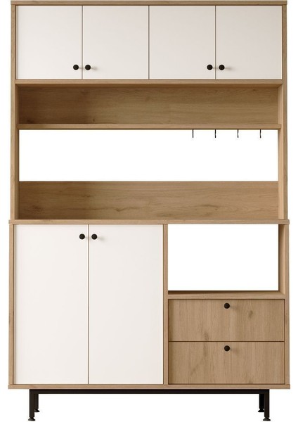 Royce Serisi Kahve Köşesi Çok Amaçlı Dolap Mutfak Dolabı Sepet-Beyaz Re5-Sw fırsatları