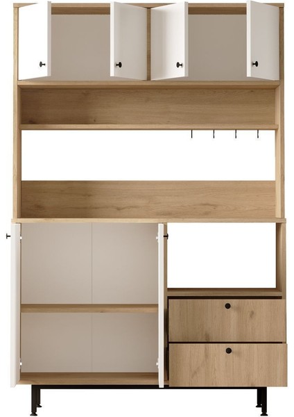 Royce Serisi Kahve Köşesi Çok Amaçlı Dolap Mutfak Dolabı Sepet-Beyaz Re5-Sw indirimleri