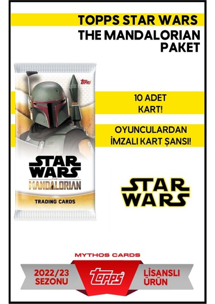 Mythos Cards Star Wars Mandalorıan / 10 Kartlık Paket