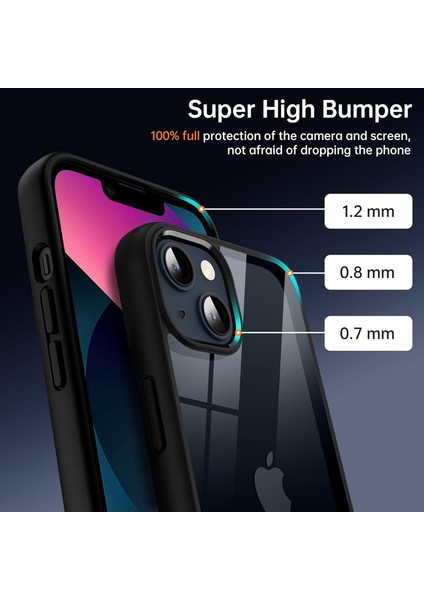 iPhone 13 Uyumlu Kılıf Kamera Çevresi Metal Sararmaya Karşı Dayanıklı Koruyucu Silikon Kapak fiyatları