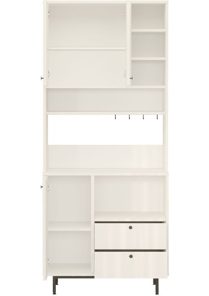 Royce Serisi Kahve Köşesi Çok Amaçlı Dolap Mutfak Dolabı Beyaz Re6-W indirimleri