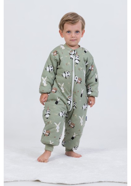 Kız Erkek Çocuk Kalın Elyaf Dolgulu 2.5 Tog Desenli Uyku Tulumu fiyatları