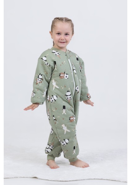 Kız Erkek Çocuk Kalın Elyaf Dolgulu 2.5 Tog Desenli Uyku Tulumu modelleri