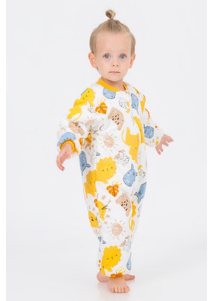 Kız Erkek Çocuk Kalın Elyaf Dolgulu 2.5 Tog Desenli Uyku Tulumu modelleri