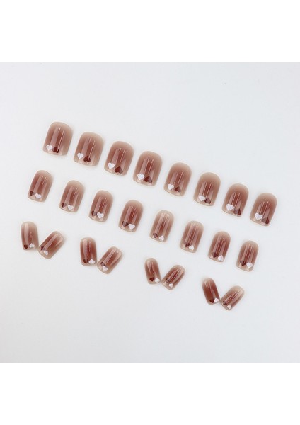 Love Nar Kırmızısı Takma Tırnak 24 Adet Yapışkanlı (Yurt Dışından) modelleri