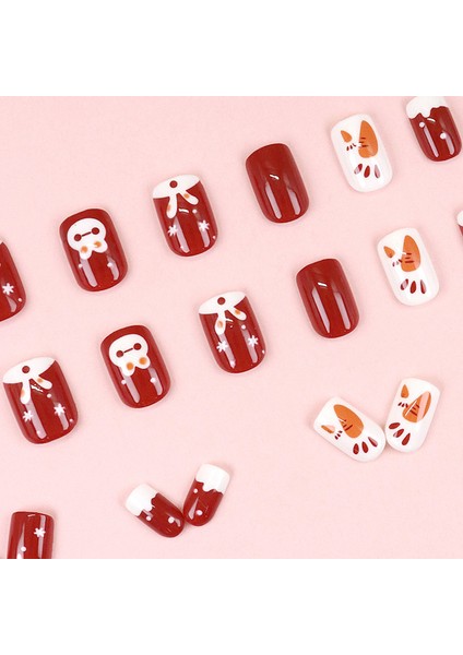 Yapıştırılmış Takma Tırnaklı Akrilik Tırnaklar 24 Adet (Yurt Dışından) fırsatları