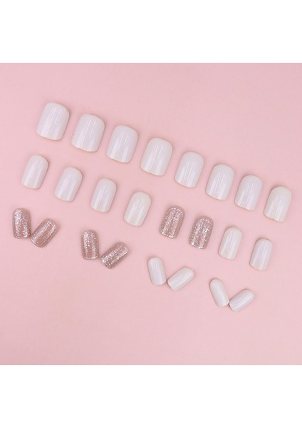 Krem Çikolatalı Takma Tırnak 24 Adet Yapışkanlı (Yurt Dışından) fırsatları