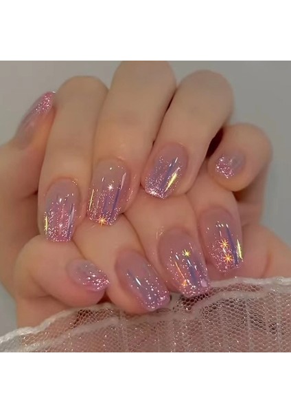 Purple Line Altın Parıltılı Takma Çivi 24 Parça Yapışkanlı (Yurt Dışından) modelleri