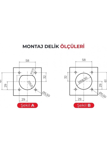 Elektrikli Araç Şarj Prizi Trifaze 32A 4 Noktadan Montajlı