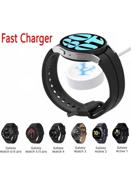 Samsung Galaxy Watch 4 40 44MM Uyumlu Şarj Kablosu Manyetik Akıllı Saat Şarj Aleti indirimleri