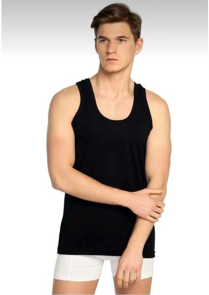 Erkek 6"lı Klasik Askılı Pamuklu Atlet 0001