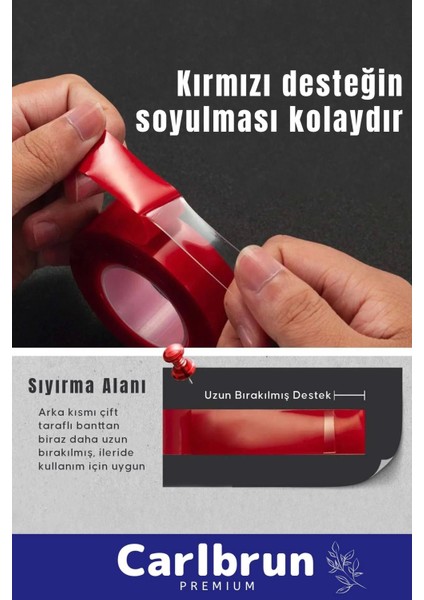 Ekstra Güçlü Hava Su Sızdırmaz Izolasyon Çok Amaçlı Çift Taraflı Silikon Bant 18MM x 1.5m - 3 Adet