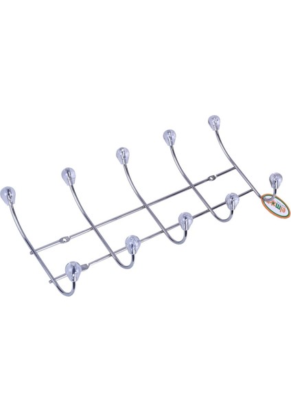 5 Li Krom Panel Kapı Arkası Tel Askı (40 cm)