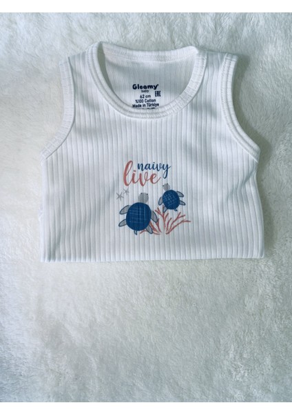 Bebek Çıtçıtlı Body Zıbın Kaplumbağa Desen Organik %100 Pamuk Nefes Alan Kumaş modelleri