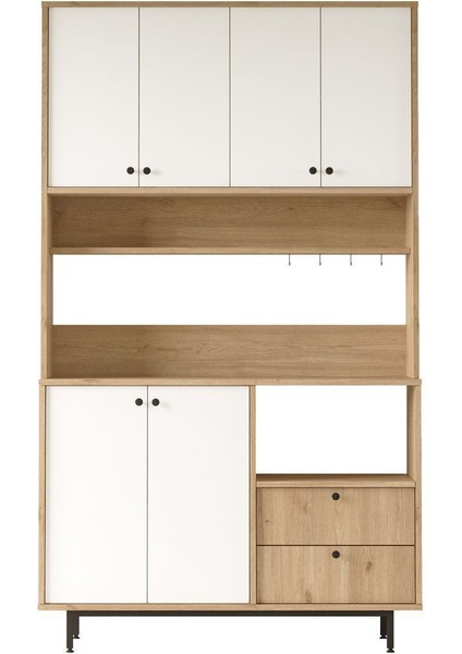 Royce Serisi Kahve Köşesi Çok Amaçlı Dolap Mutfak Dolabı Sepet-Beyaz Re7-Sw fırsatları