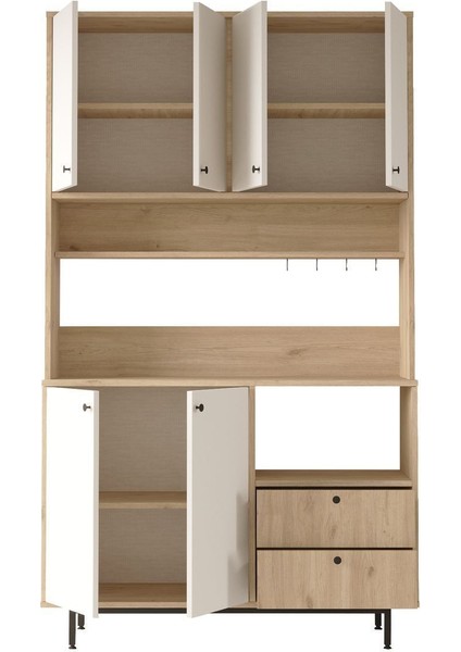 Royce Serisi Kahve Köşesi Çok Amaçlı Dolap Mutfak Dolabı Sepet-Beyaz Re7-Sw indirimleri