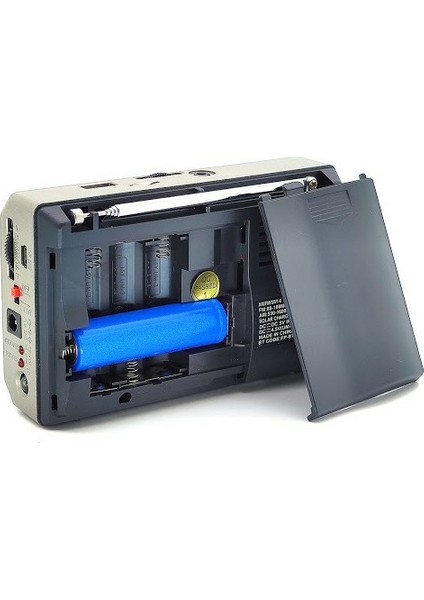FP-1781BT Fm Radyolu Bluetoothlu Şarjlı Cep Radyosu + El Feneri