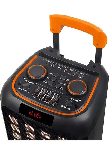 Ultratekno NDR-1098 Taşınabilir Büyük Boy Rgb Bluetooth Mikrofonlu Parti Hoparlör