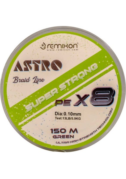 Astro 8x 0.06MM 150M Green Ip Misina STANDART-0.10MM