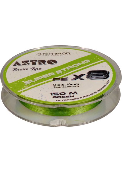 Astro 8x 0.06MM 150M Green Ip Misina STANDART-0.10MM