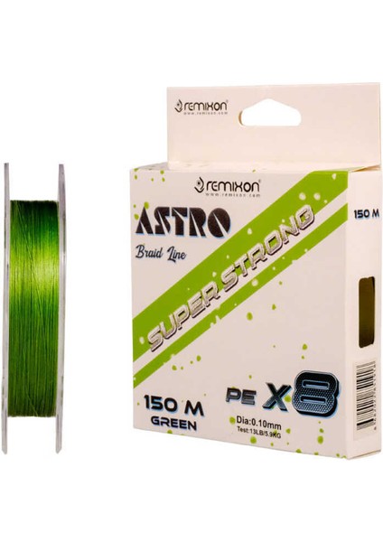 Astro 8x 0.06MM 150M Green Ip Misina STANDART-0.10MM