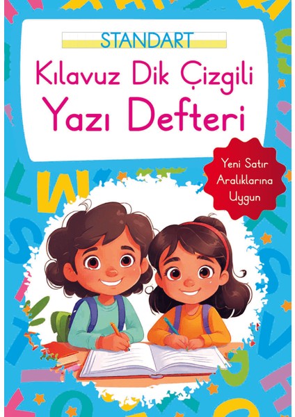 Kılavuz Dik Çizgili Yazı Defteri Küçük Boy - Mavi