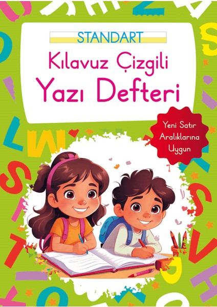 Kılavuz Çizgili Yazı Defteri Büyük Boy - Yeşil